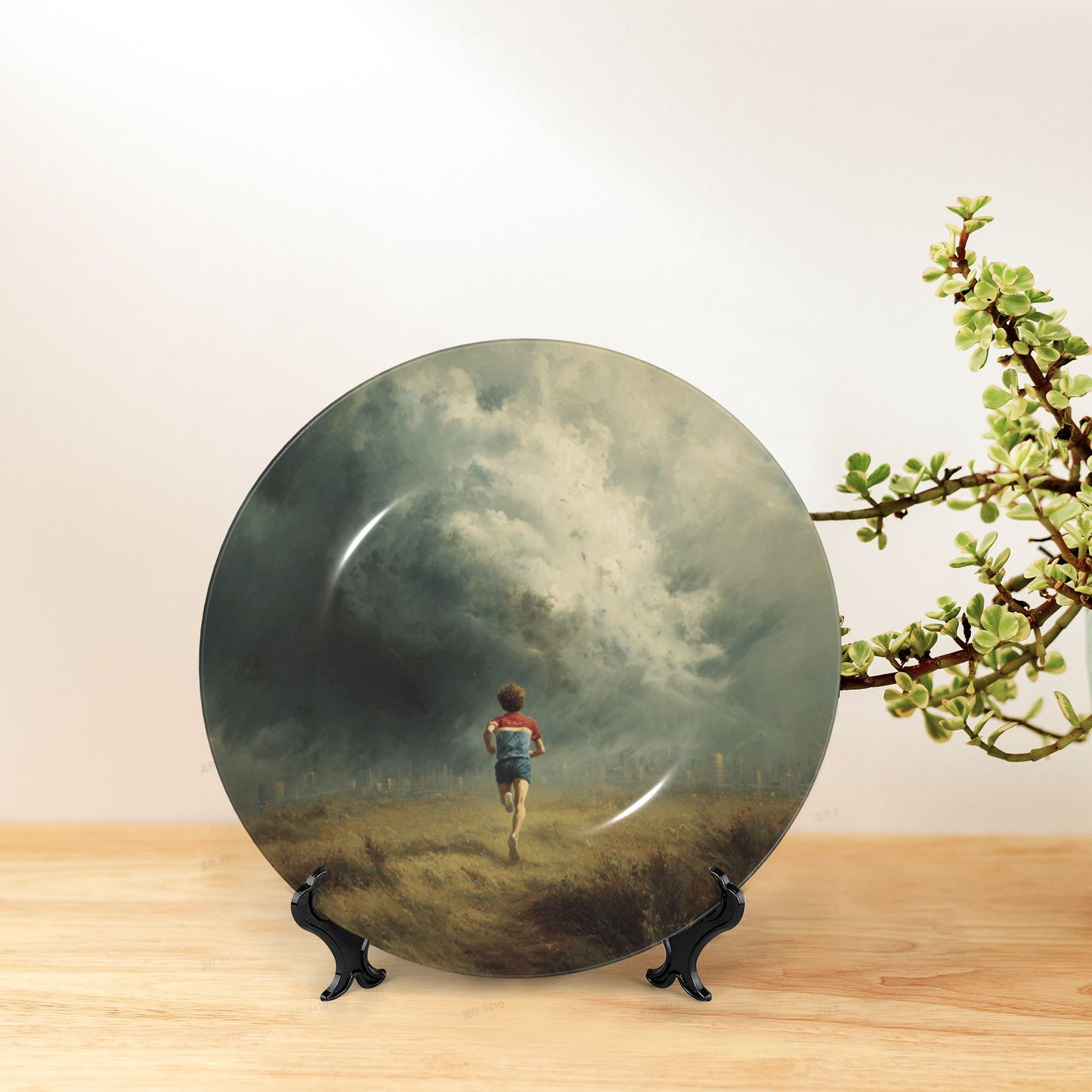 Chasing the Horizon · Inspirational Runner Decorative Plate