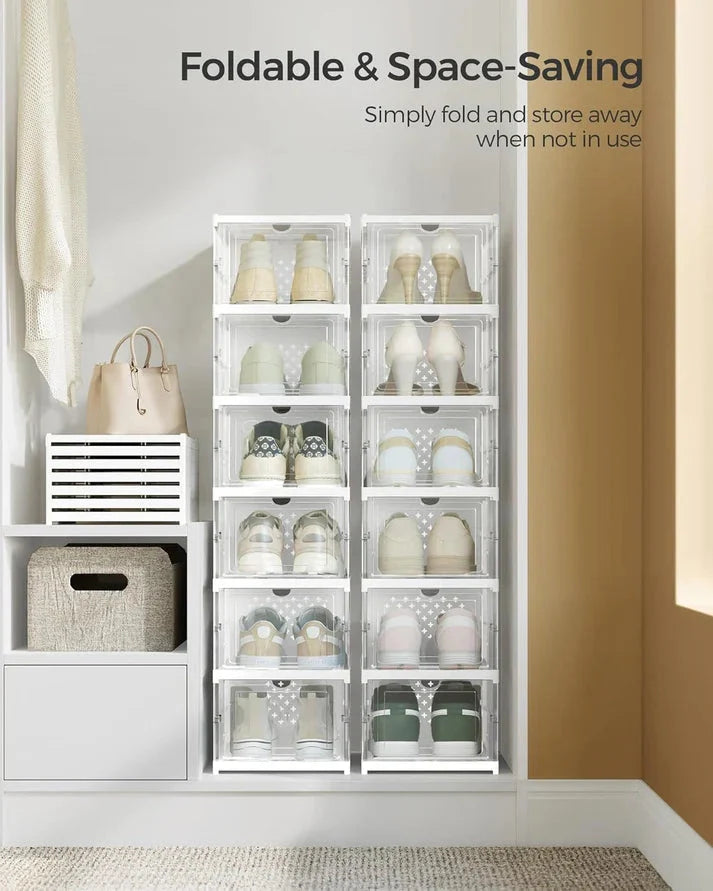 ⏰Last Day Clearance Sale $19⏰Pack of Foldable Shoe Boxes