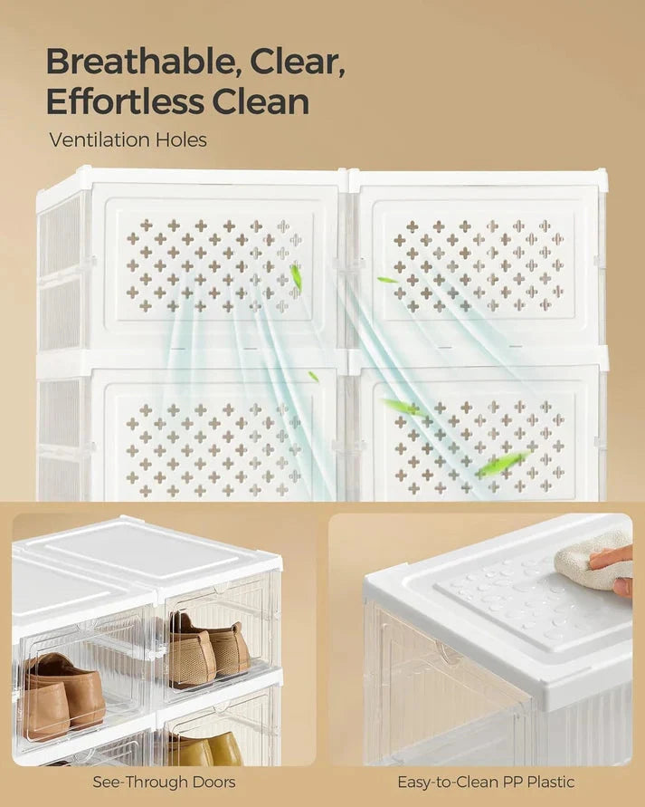 ⏰Last Day Clearance Sale $19⏰Pack of Foldable Shoe Boxes